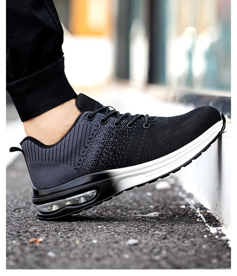 Safety Shoes Men Women Work Safety Boots Steel Toe Shoe Puncture Proof Air Cushion Work Sneakers Light Fashion Work Shoes Unisex