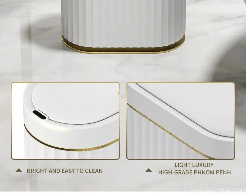 Electronic Automatic Smart Sensor Garbage Bin Household 7L/9L Smart Trash Can Toilet Waste Garbage Can for Kitchen Bathroom