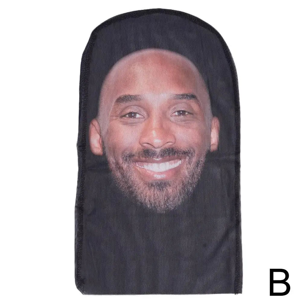 Full Face Mask Celebrity Ball-game Star Face Mask Simulation Kanye Shiesty Mesh Mask For Men Party Supplies Cosplay Props Novel