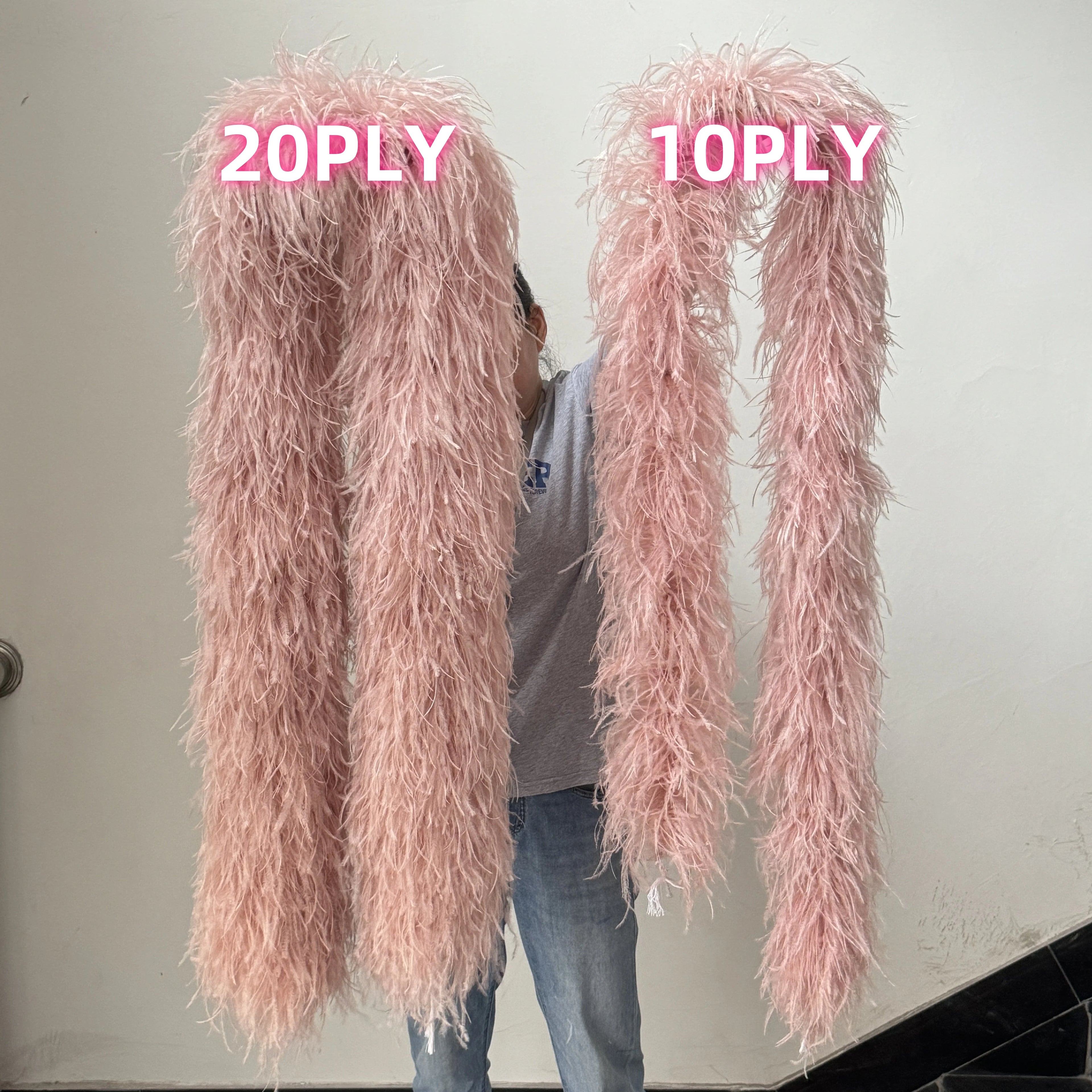 2M Royal blue Natural Ostrich Long Feathers Boa Decoration for Party Wedding Dress Shawl Clothes Sewing Accessories Crafts Plume