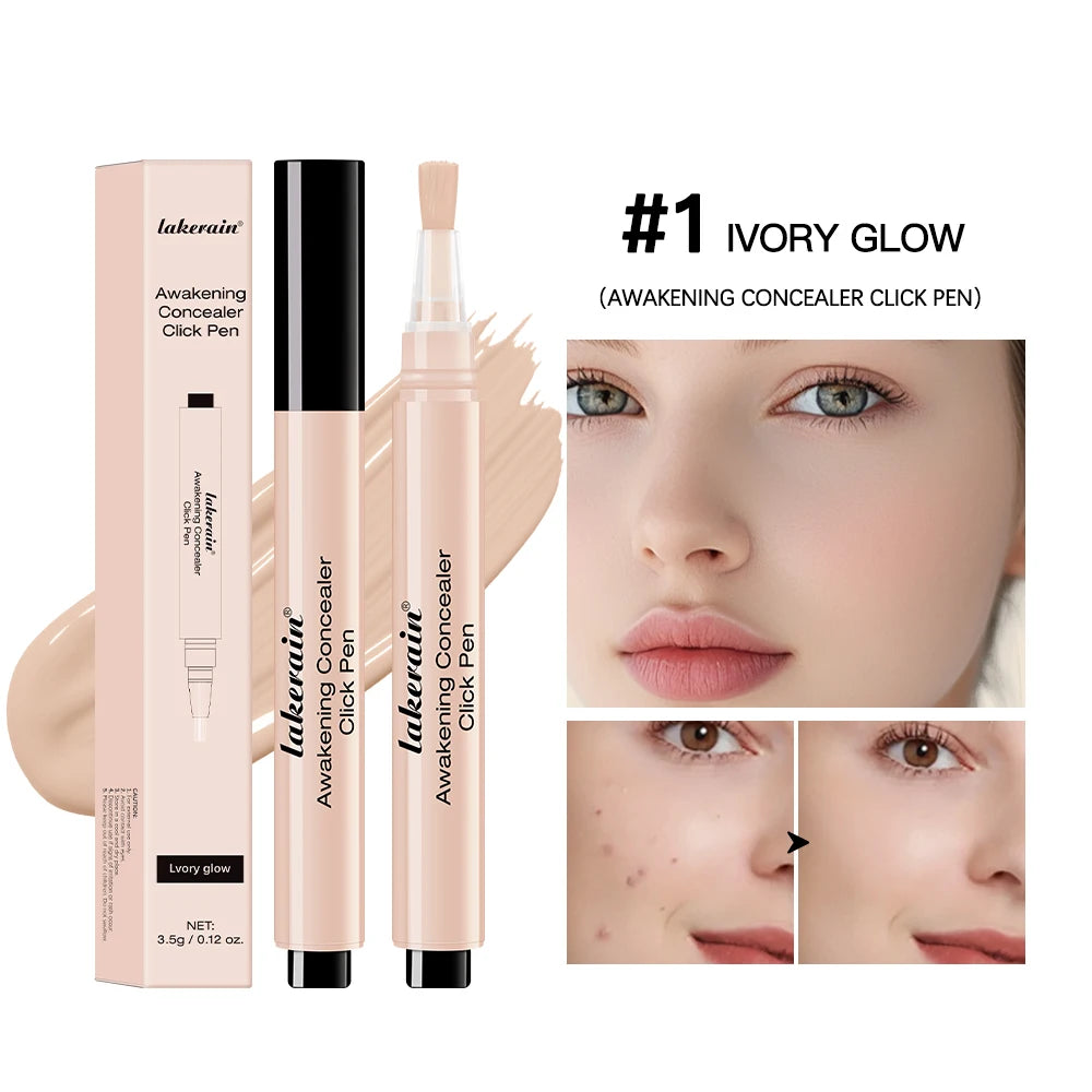 Awakening Concealer Click Pen Brighten， long-lasting ，Hight Coverage Hybrid ，Skincare and Concealer Pen  Makeup