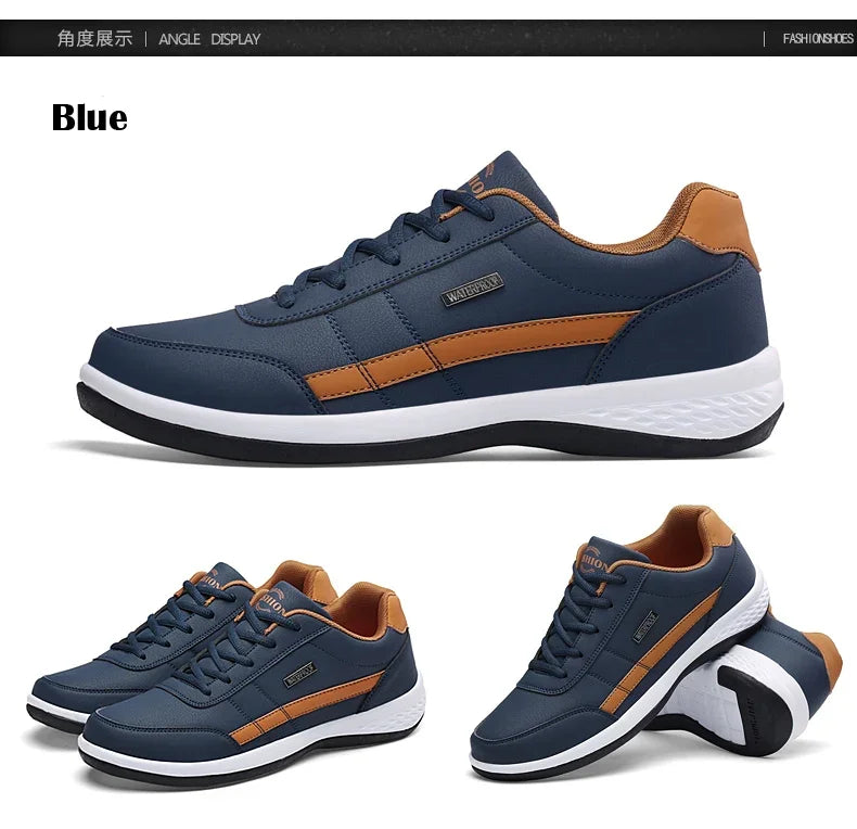 YRZL Men Shoes Sports Sneakers Shoes Non Slip Lightweight Lace Up Leisure Shoe Footwear Tennis Walking Men Shoes Masculino