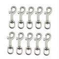 10 Pieces Stainless Steel 316 Oval Single End Swivel Eye Bolt Snap Hook 65mm 72mm For Dog Leash Sucba Diving