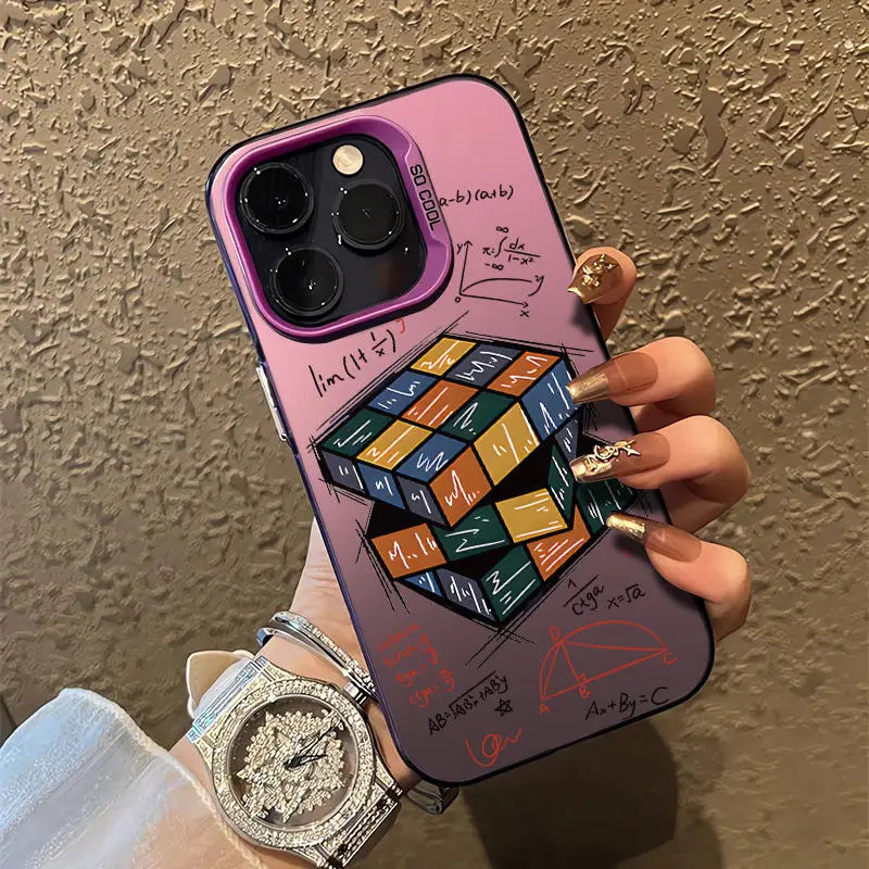 2024 NEW Cool Magic Cube Phone Case For iPhone 16 15 14 13 12 11 Pro Max XR XS MAX 7 8 Plus MINI Y2K  Boy Anti Fall Back Cover