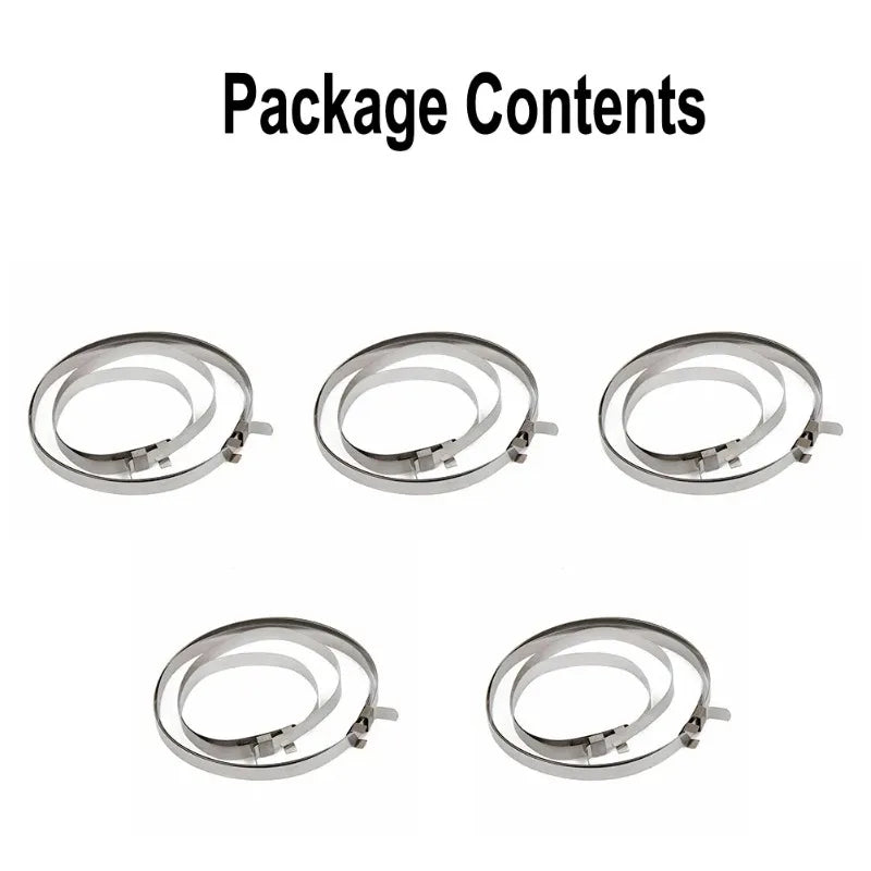 10PCS CV Boot Clips Kit Adjustable Stainless Steel Axle Coupling Shaft Guide Clamp CV Guide Clamp Kit Universal Auto ATV CV