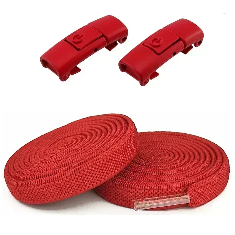 8MM No Tie Shoe Laces Press Lock Shoelaces Without Ties Elastic Laces Sneaker No Tie Shoelaces for Shoe Accessories Lacci Scarpe