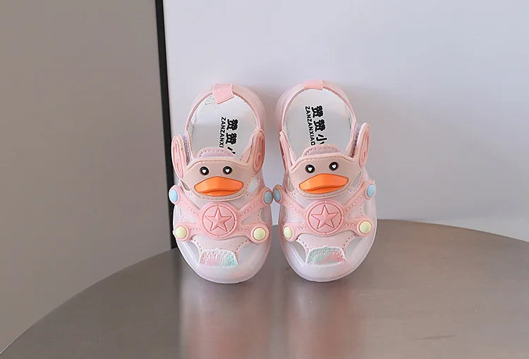 Sandals Kids Shoe Colorful Boys Girls with Light on Kids Sandals Soft Soled Casual Style Shoe Sneakers Kids сандалии для девочек
