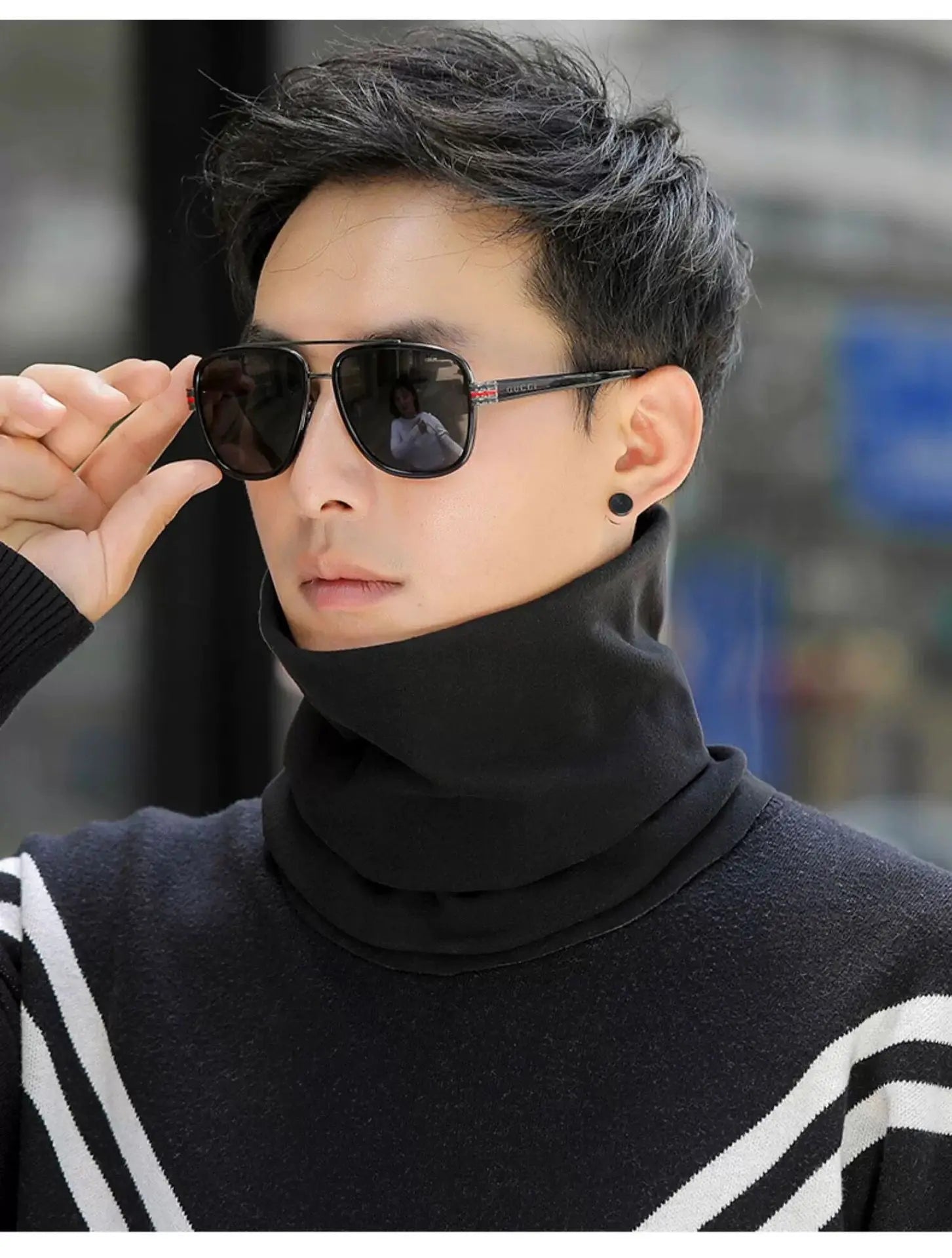 New Neck Cover Cycling Scarf Neck Protection Small Scarf Men's Face Mask Outdoor Windproof Scarves Party Gift