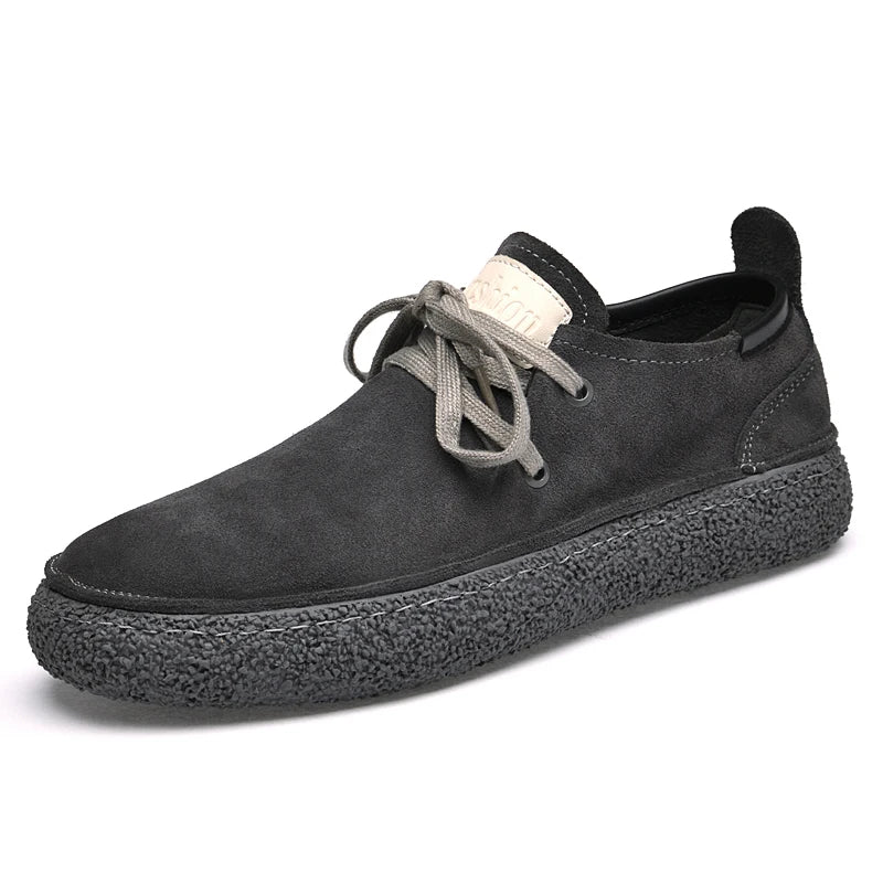 2025 Men's Fashion Leather Shoes High Gloss Suede Autumn Winter Business Casual Shoes Soft Lining Comfortable Shoes Size 38-45