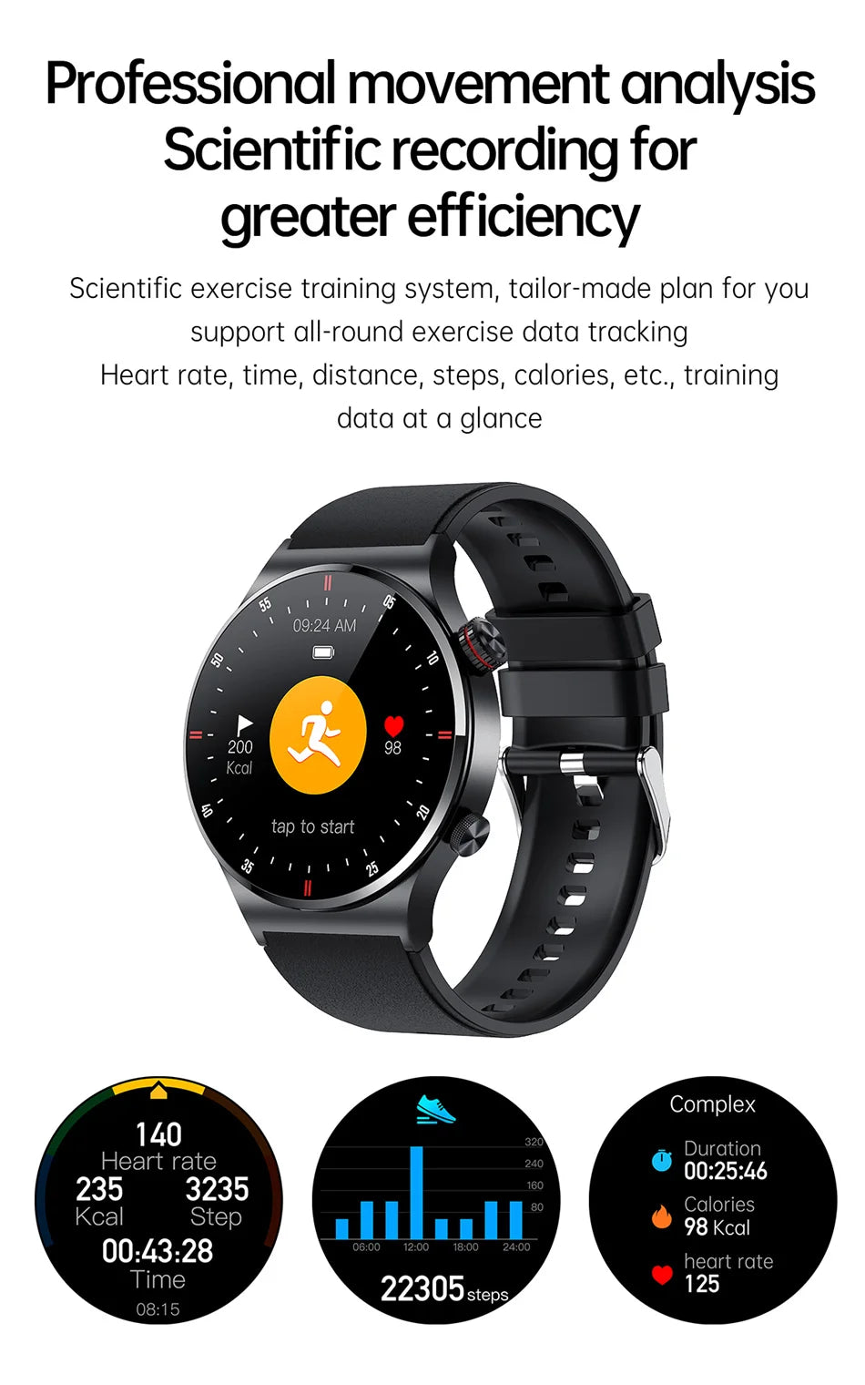 GPS Sports Smartwatch Men Health Monitoring With Heart Rate ECG + PPG 100+ Sports Modes NFC 2026 New Bluetooth Call Smart Watch
