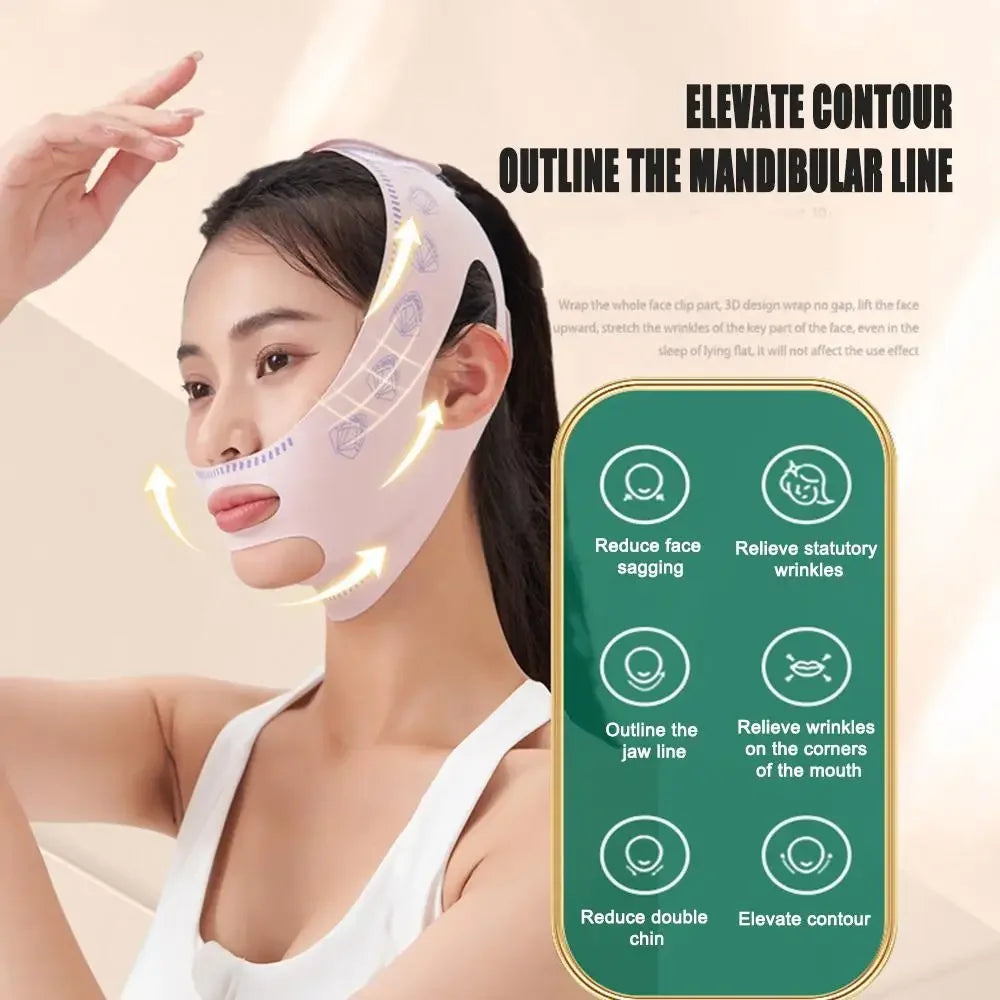 SUN Chin Cheek Slimming Bandage V Shaper V Line Lifting Mask Face Lifting Anti Wrinkle Strap Band Sleeping Mask Beauty Tool