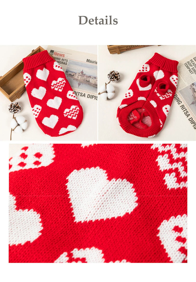 Christmas New Year Clothes for Cat Animal Print Breathable Pet Supplies Small Dog Sweater Keep Warm York Dog Winter Jacket