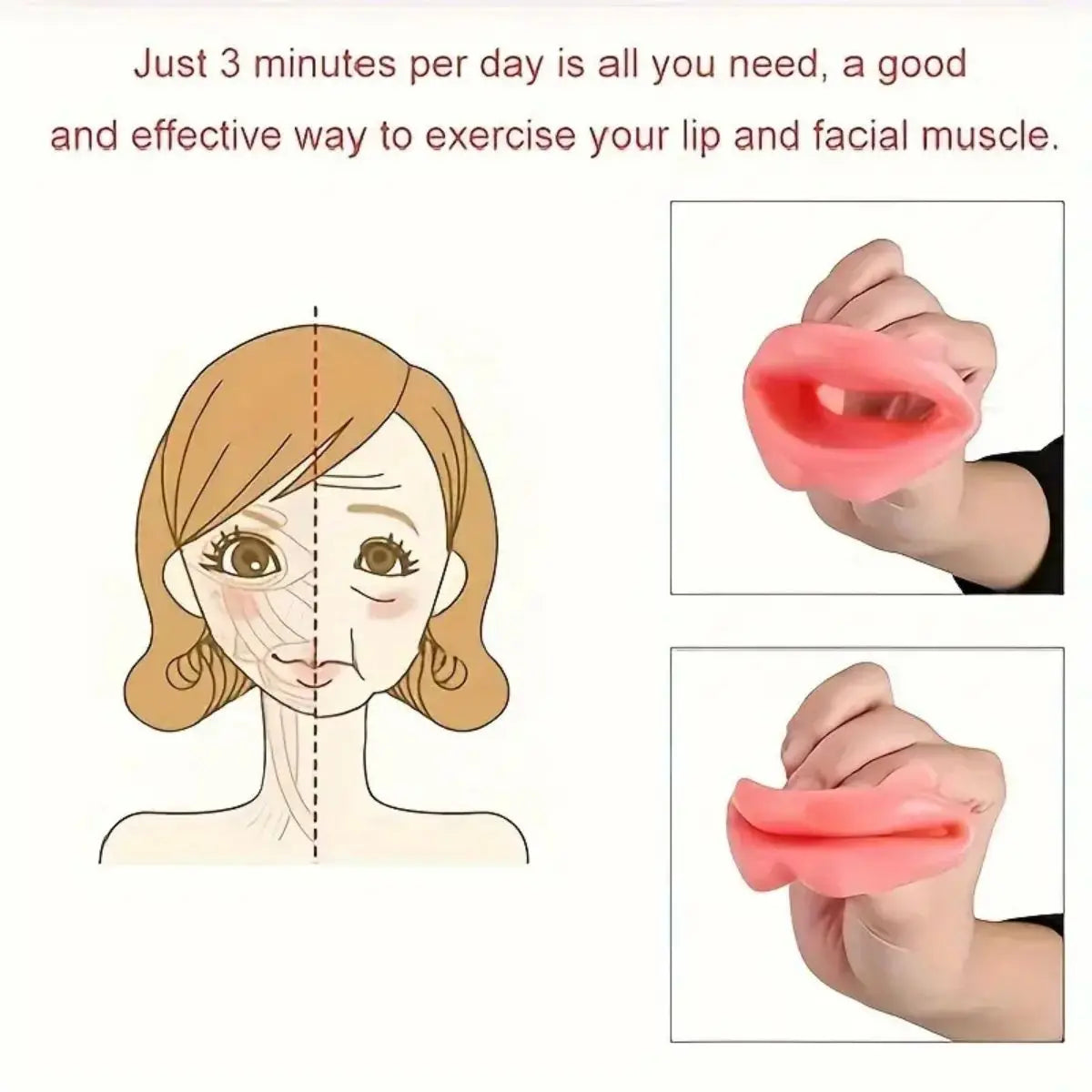 Silicone Lip Corrector Portable Beauty Tool Mouth Face Trainer For Women