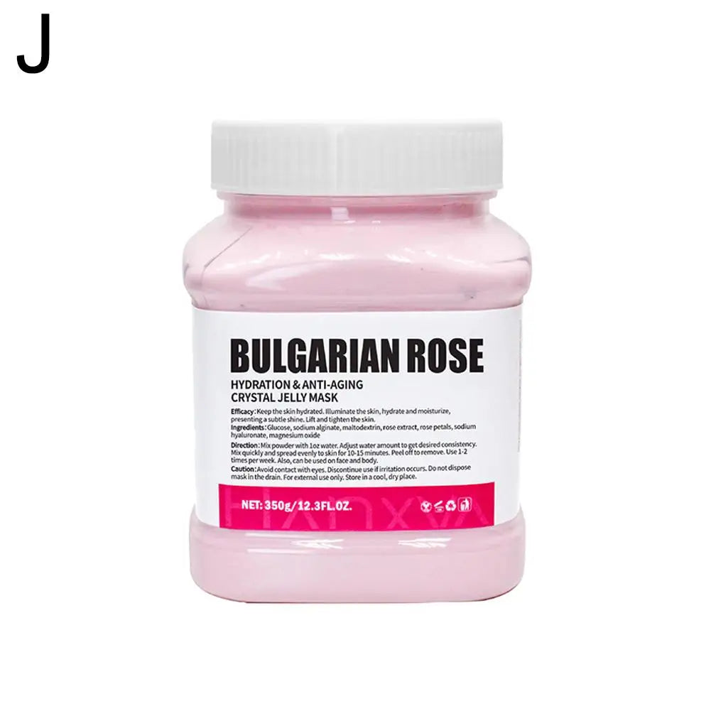 Rose Jelly Face Mask Hydrating Hydro Gel Peel-Off Mask with Smoothing Effect Powder-to-Gel Formula for Nourished Glowing Skin