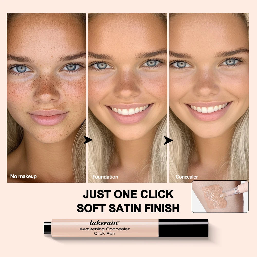 Awakening Concealer Click Pen Brighten， long-lasting ，Hight Coverage Hybrid ，Skincare and Concealer Pen  Makeup