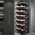 Space Saving 360° Rotating Shoe Rack,  Multi-layer Shoe Holder Storage Organizer, Built-in Height Adjustable Shoe Cabinet Closet