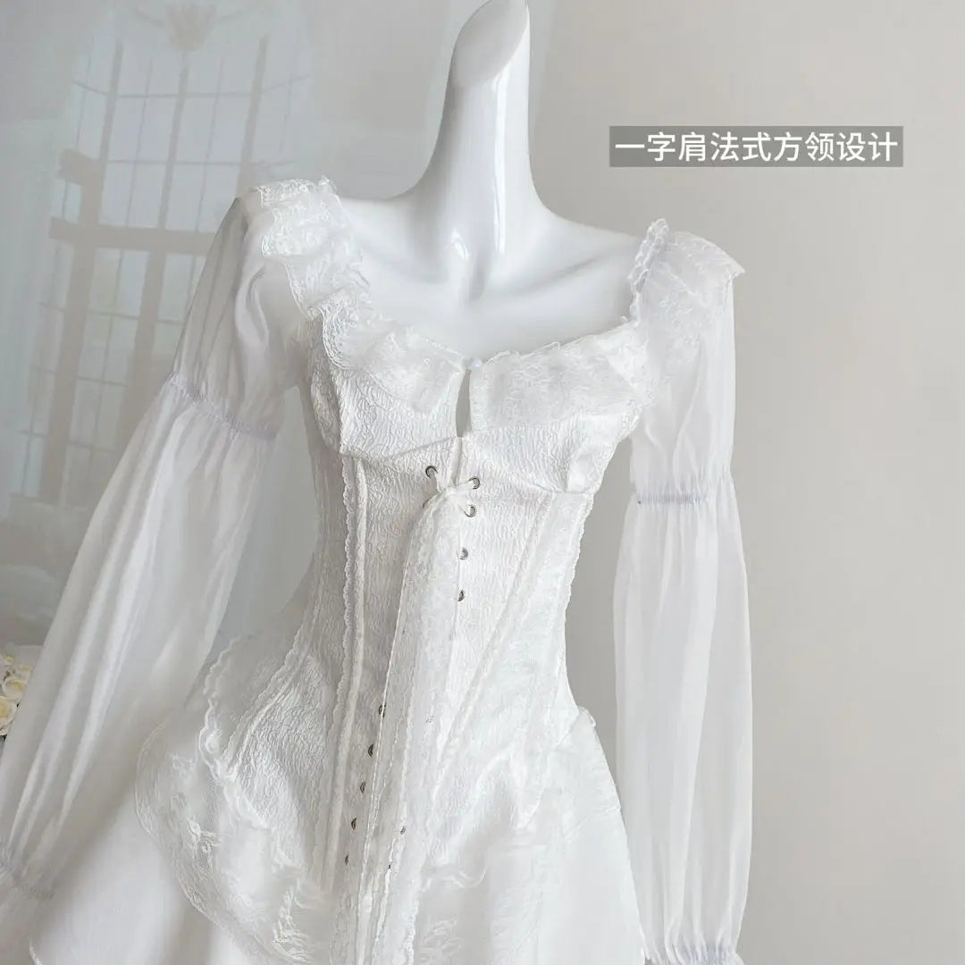 Aesthetic Sweet Slim Elegant Mini Dress Women Lace Up French Vintage Design Short Party Dress Female Solid Elegant Clothes 2025
