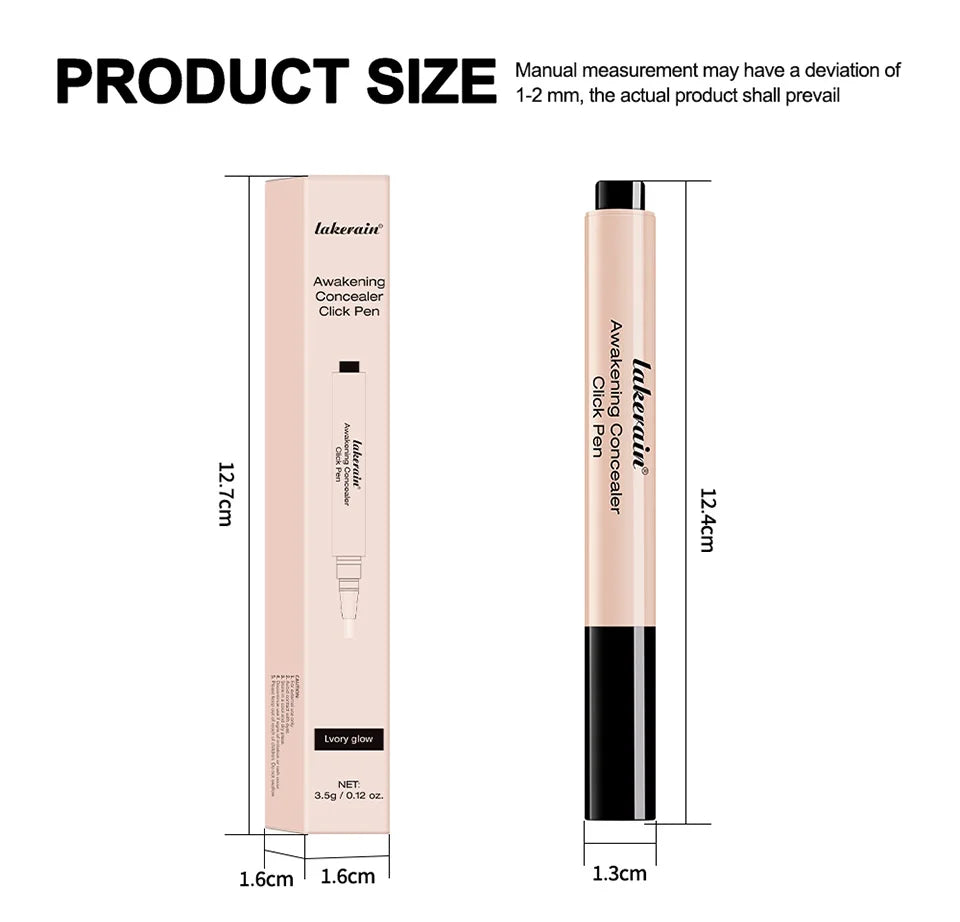 Awakening Concealer Click Pen Brighten， long-lasting ，Hight Coverage Hybrid ，Skincare and Concealer Pen  Makeup