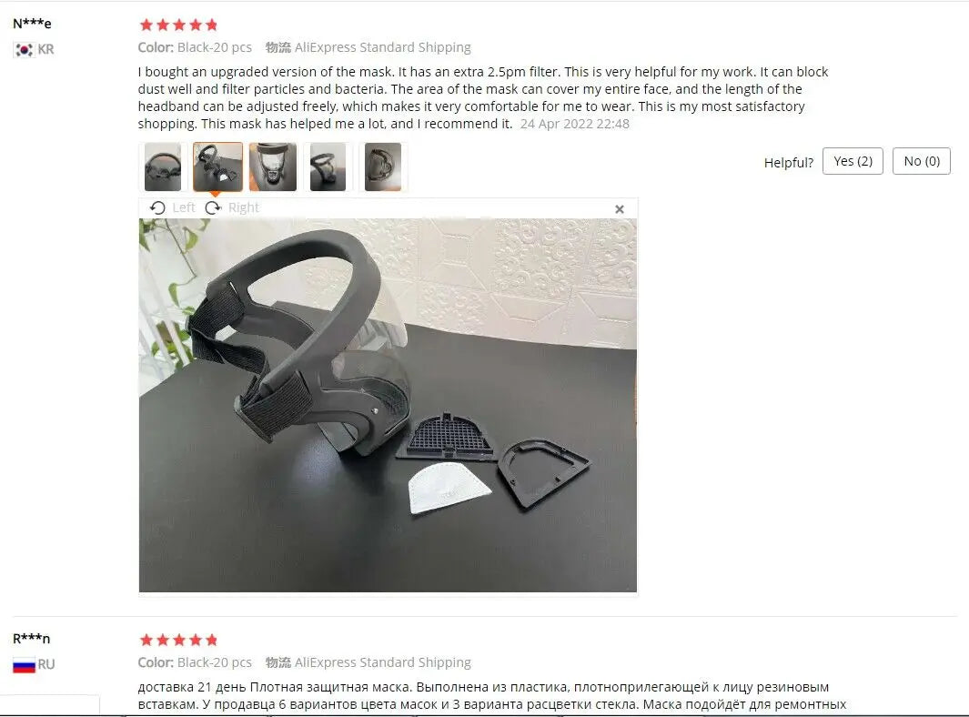 Transparent Full Face Shield Splash-proof  WindProof Anti-fog Mask Safety Glasses Protection Eye Face Mask with Filters
