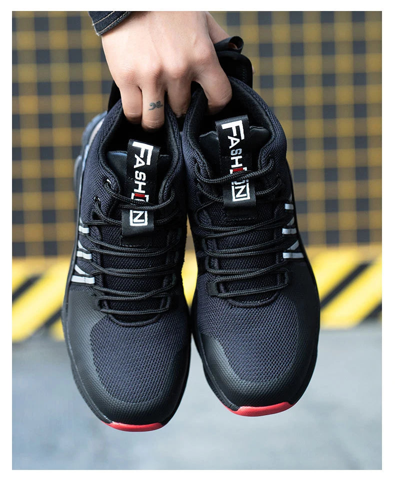 Men's Safety Work Shoes Indestructible Steel Toe Anti-puncture Comfort Protection Boots Outdoor Shoes Four Seasons Men Shoes