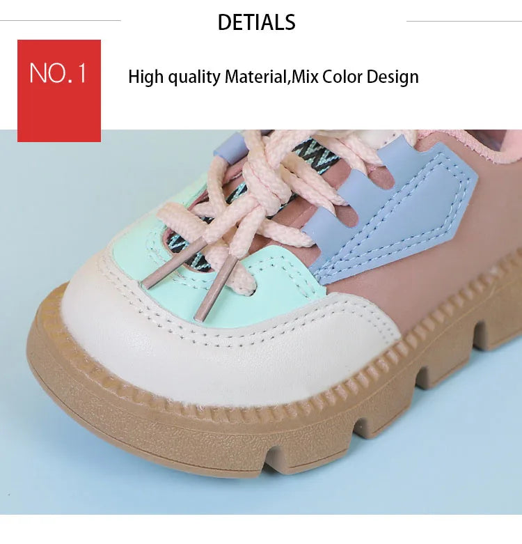 Personalised Flat Heel Children Sneaker Fashion Low Top Kids Shoes Child Leisure Spring Fall tenis Shoes Student Sneakers G10255