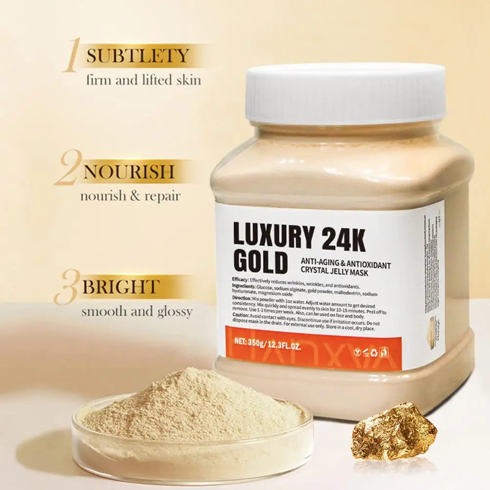 Rose Jelly Face Mask Hydrating Hydro Gel Peel-Off Mask with Smoothing Effect Powder-to-Gel Formula for Nourished Glowing Skin