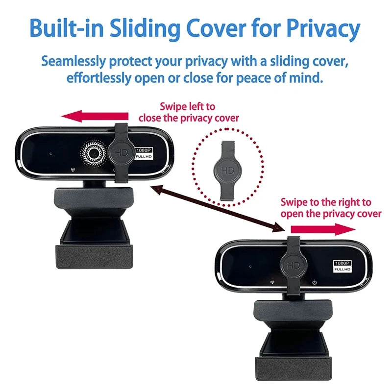 4K HD Mini Webcam With Microphone 2K Full HD Webcam 30fps Autofocus USB Web Cam For Auto Focus PC Laptop Video Shooting Camera