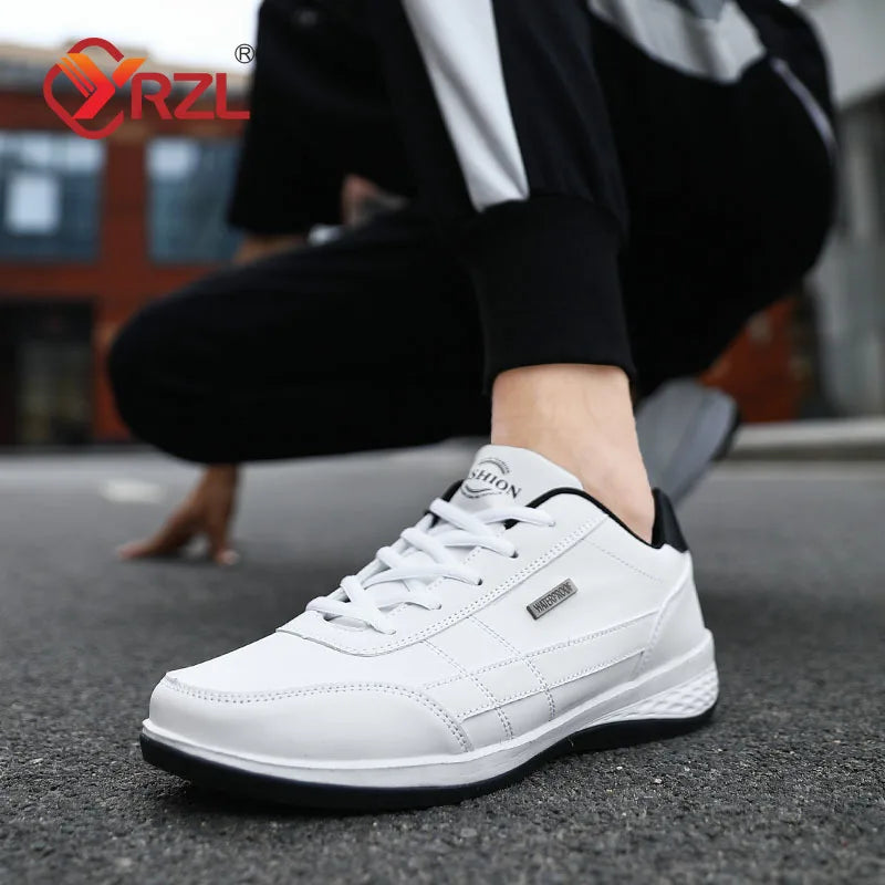 YRZL Men Shoes Sports Sneakers Shoes Non Slip Lightweight Lace Up Leisure Shoe Footwear Tennis Walking Men Shoes Masculino