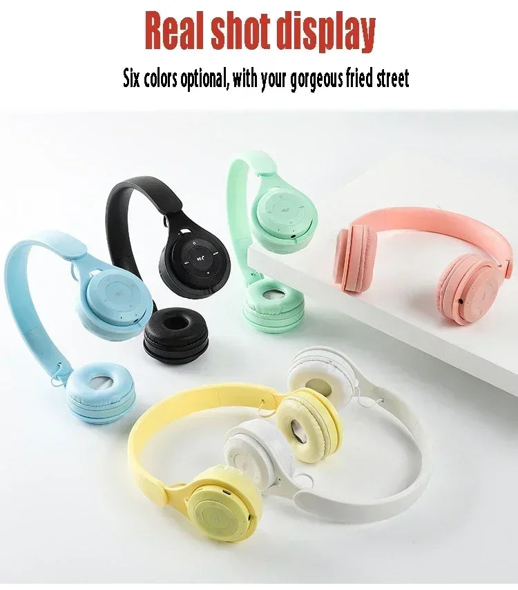 Bluetooth 5.0 Stereo Y08 Headset Headset Folding Wireless Sports Earphone Gaming Headsets Over-ear Headphones for Android ios
