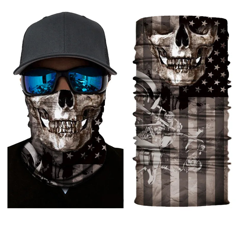 3D Fashion Cycling Face Mask Riding Scarf Breathable Seamless Neck Gaiter Women Bandana Headwear Headband Snood Ski Masks