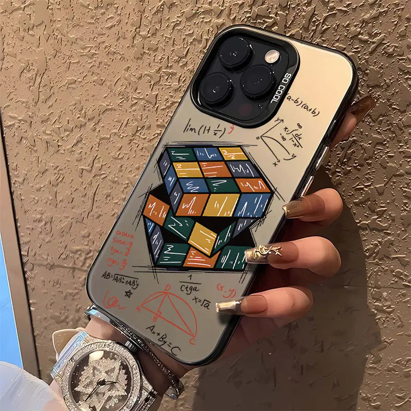 2024 NEW Cool Magic Cube Phone Case For iPhone 16 15 14 13 12 11 Pro Max XR XS MAX 7 8 Plus MINI Y2K  Boy Anti Fall Back Cover