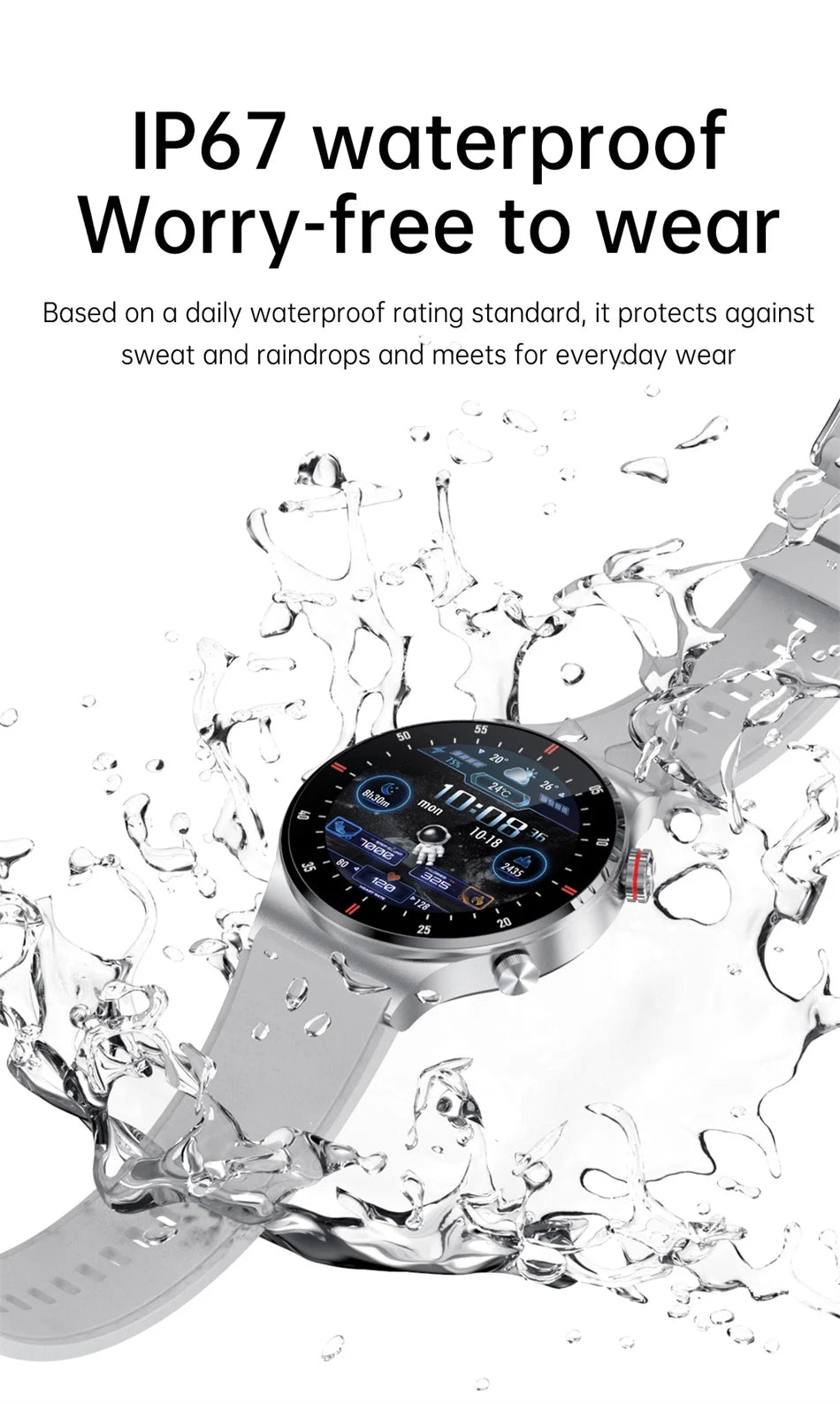 GPS Sports Smartwatch Men Health Monitoring With Heart Rate ECG + PPG 100+ Sports Modes NFC 2026 New Bluetooth Call Smart Watch