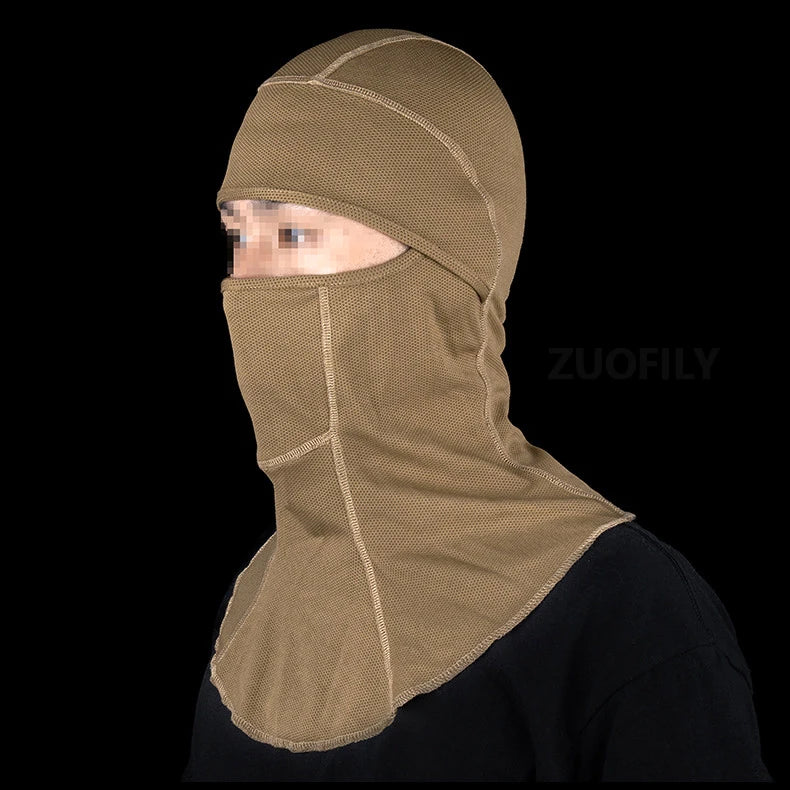 Medieval Style Full Face Mask Knight Headgear Motocross Riding Scarf Airsoft Head Cover Elastic Sunscreen Outdoor Sports Scarfs