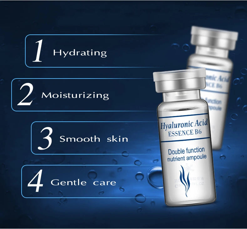 BIOAQUA 5ml Facial Hyaluronic Acid Vitamins C Essence Moisturizing Hydration Skin Rejuvenation Spa Skincare Beauty