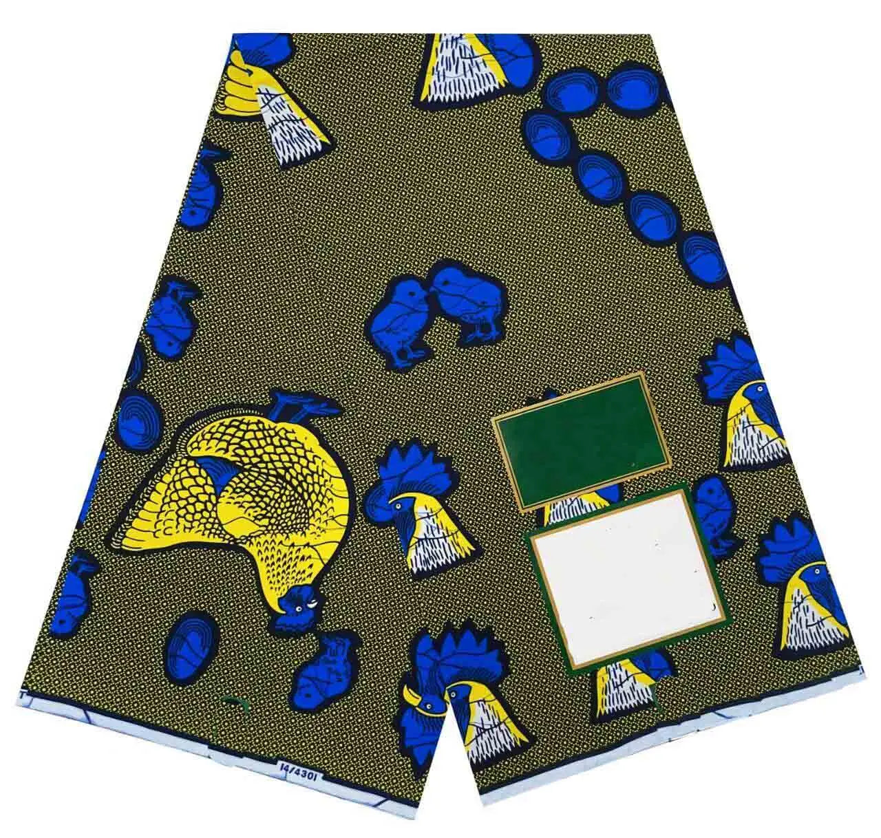 2024 NEW Original Wax High Quality Africain Print Wax Fabric Tissue Wax 100% Cotton 6 yards a pieces for women dress
