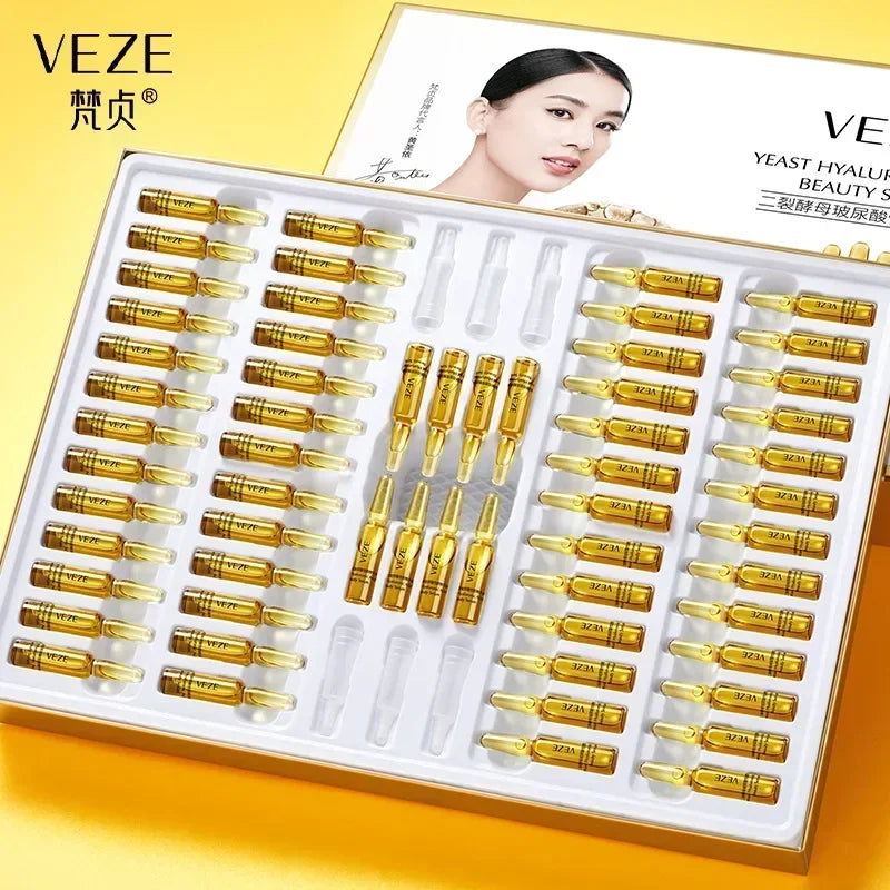 60 Pieces Niacinamide Moisturizing Essence Anti Wrinkle Pore Minimizer Skincare Acne Treatment Anti-Aging Oil-control Face Serum
