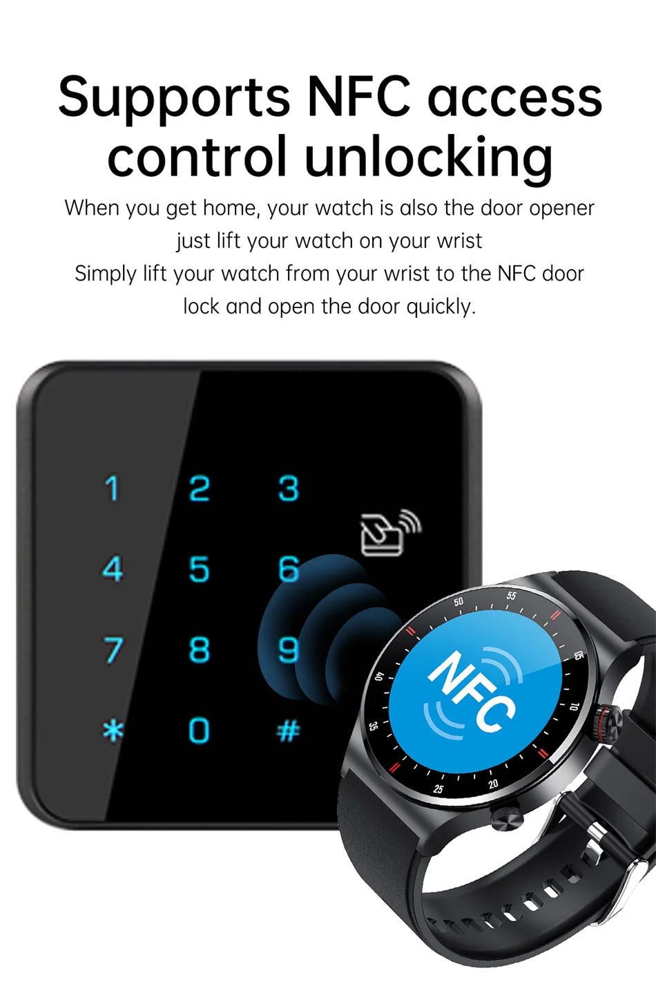 GPS Sports Smartwatch Men Health Monitoring With Heart Rate ECG + PPG 100+ Sports Modes NFC 2026 New Bluetooth Call Smart Watch