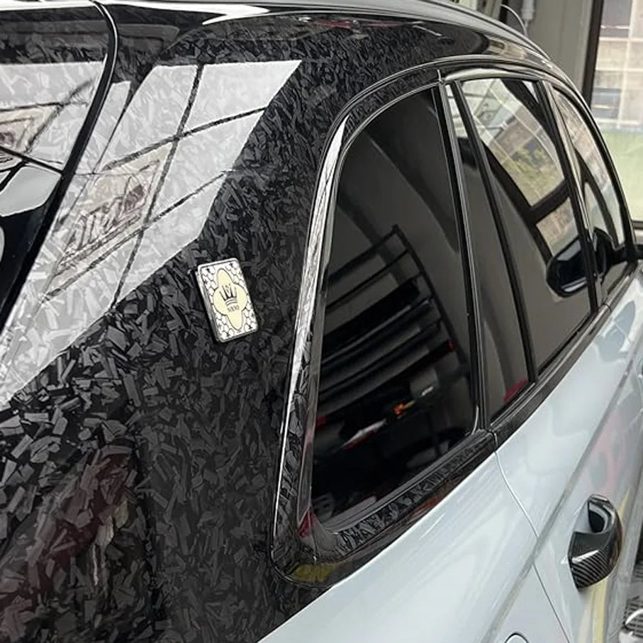 50cm*100cm PET Glossy Carbon Fiber Forged Black blue Red Vinyl Wrap Films Car Motorcycle Self Adhesive Body Film Stickers Auto