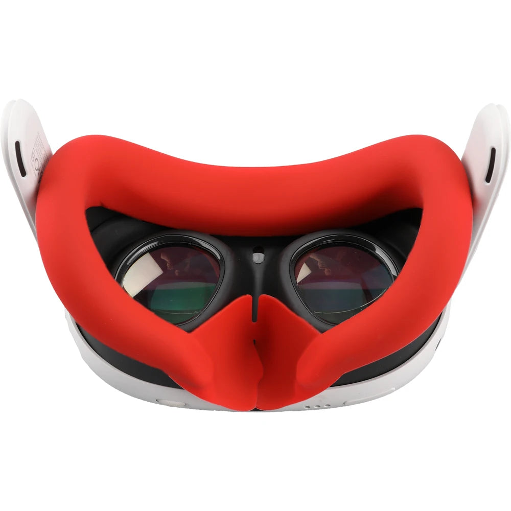 Silicone VR Face Mask For Meta Quest 3 Facial Interface Sweatproof Mask Face Cushion Lightproof Mask Face Cover VR Accessories