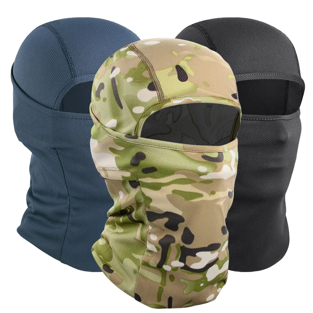 3PCS Breathable Balaclava Hoodie Quick-drying Cap Outdoor Sport Full Face Mask Hiking Camping Fishing Cycling Beanies Hat Summer