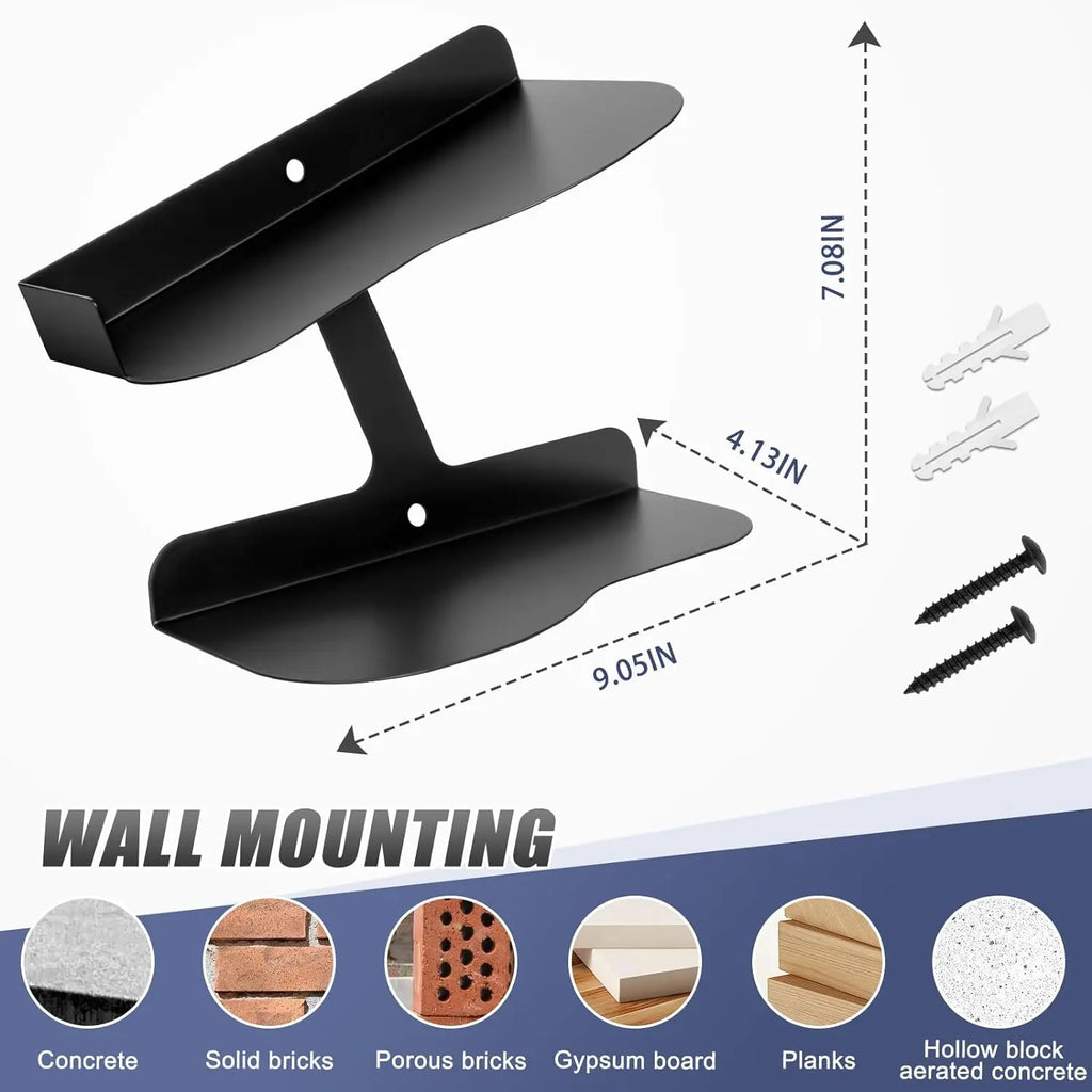 H-shaped Shoe Rack Wall Mounted, Floating Shoe Display Shelves, Sneaker Holders for Shoe Collectors & Advertising Exhibition