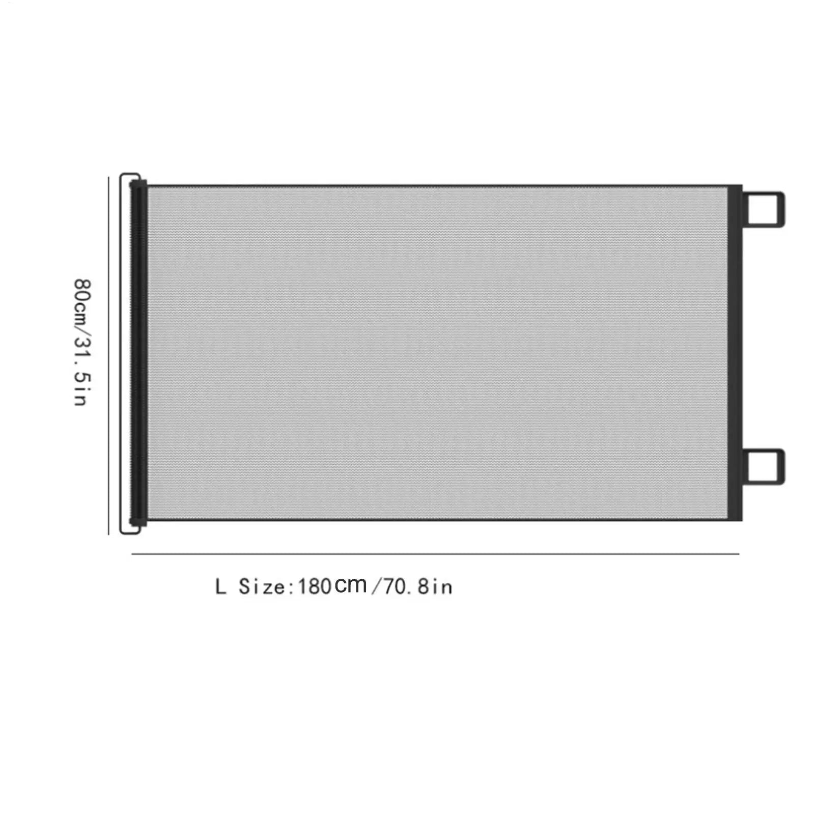 Retractable Pet Gate Childproof Net Indoor Mesh Fence for Dogs Kitten No-Drill Cat Baffle for Hallway Stairway Balcony Yard Door