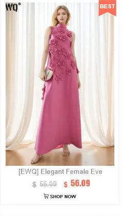 [EWQ] Sweet Women's Denim Dress Patchwork Contrasting Print Design Big Zise Casual Clothing Beautiful Sing Dresses 16O1075