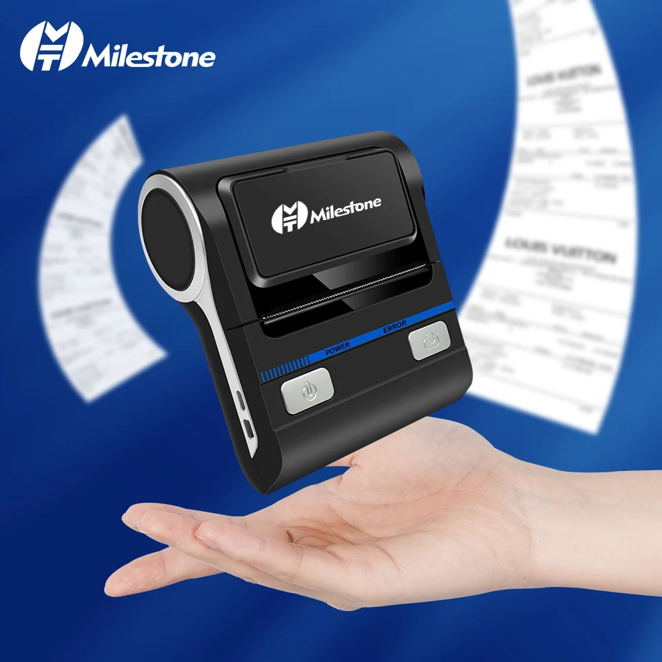 Milestone impresora portátil Cash Register Price Thermal Receipt Printer Impresora Termica Bluethoth кассовый аппарат طابعه Dtf