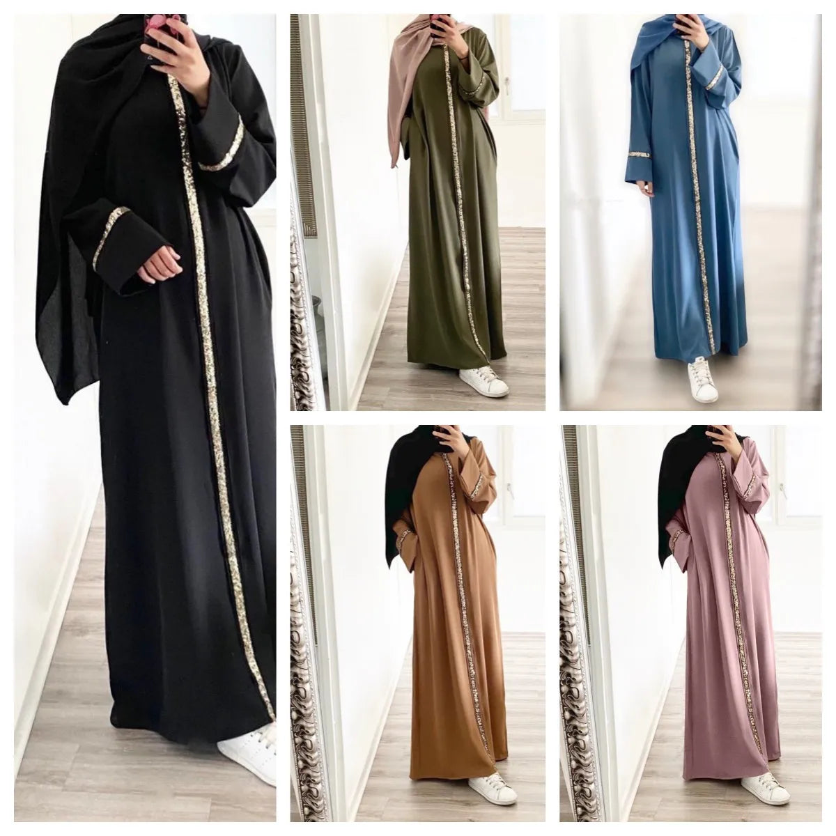 Eid Muslim Dress for Women Ramadan Jalabiya Party Long Dresses Abaya Long Robe Morocco Dubai Abayas Kaftan Islam Vestidos Largos