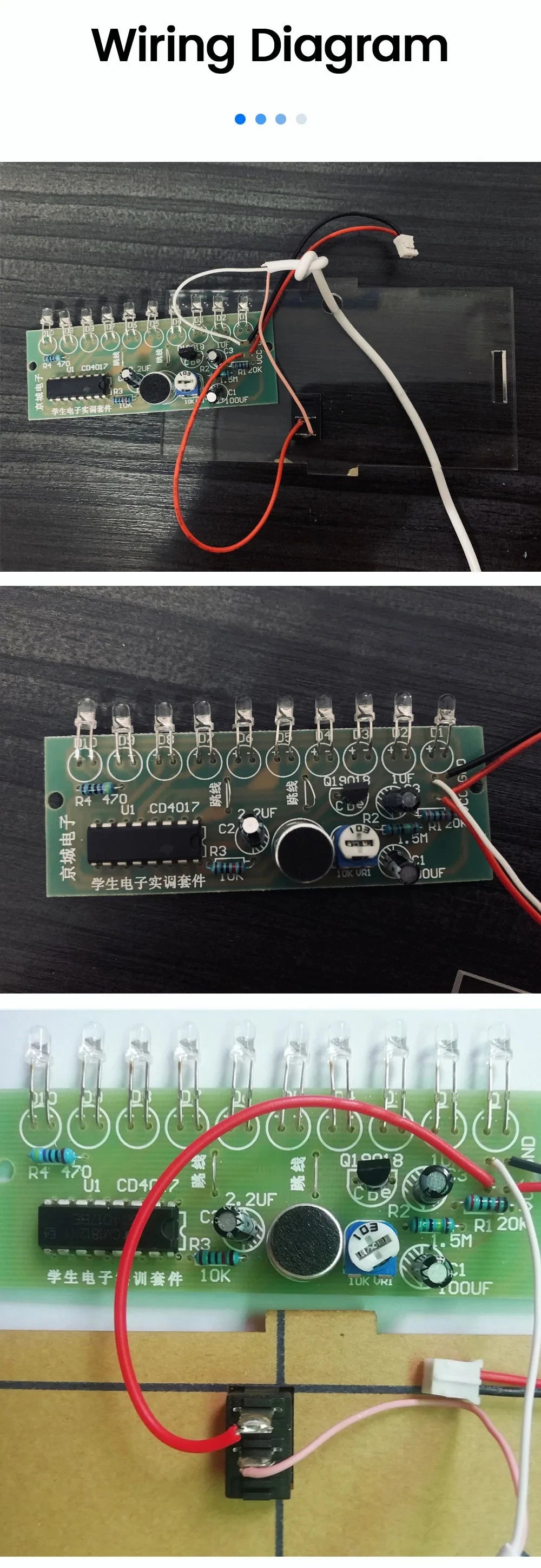 Electronics DIY Soldering Project Practice Solder Assembly DIY Electronic Kit Component  DIY Bluetooth Speaker Kit 2*3W Speakers