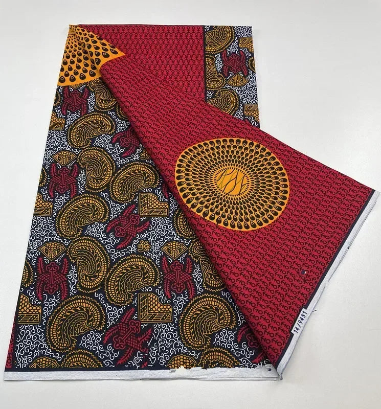 2024 NEW Original Wax High Quality Africain Print Wax Fabric Tissue Wax 100% Cotton 6 yards a pieces for women dress