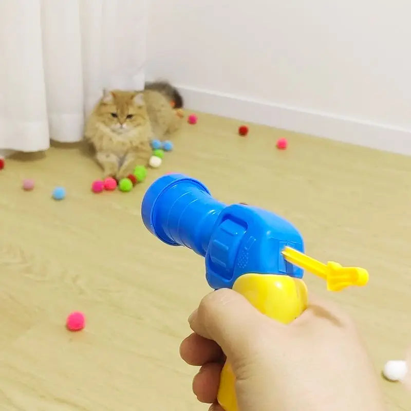 Interactive Launch Training Cat Toys Creative Kittens Games Stretch Plush Ball Toys Cat Supplies Pet Accessories herbe à chat