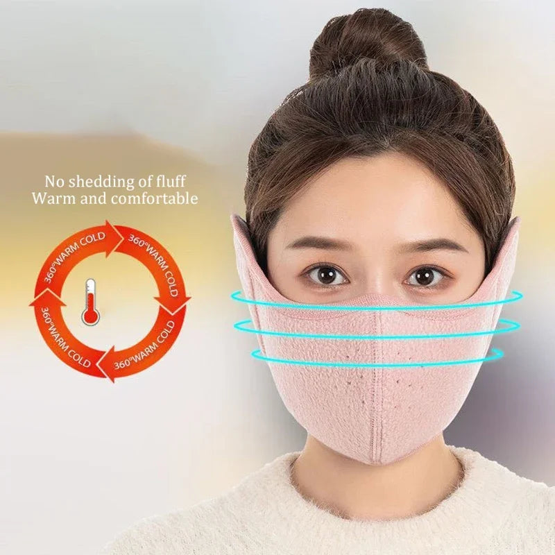 Bicycle Face Mask Outdoor Skiing and Cycling Thermal Windproof Ear Mask Motion Breathable Riding and Cold Proof Mask in Winter