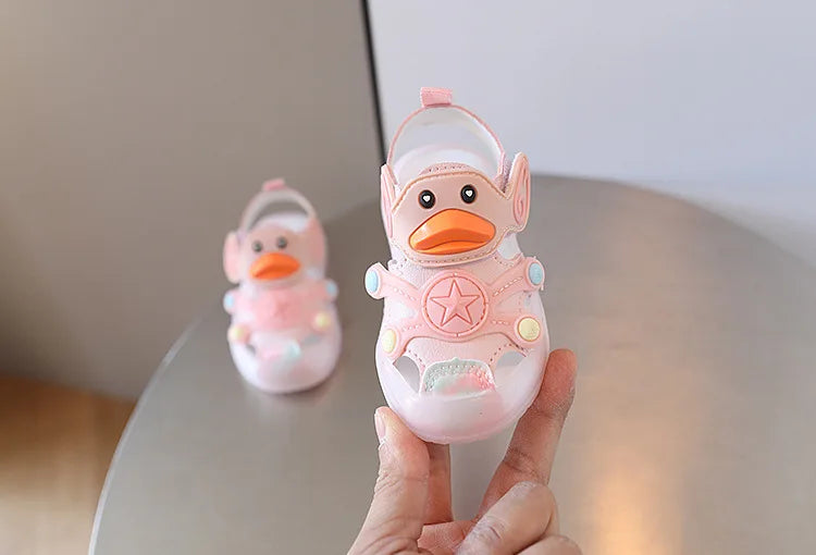 Sandals Kids Shoe Colorful Boys Girls with Light on Kids Sandals Soft Soled Casual Style Shoe Sneakers Kids сандалии для девочек